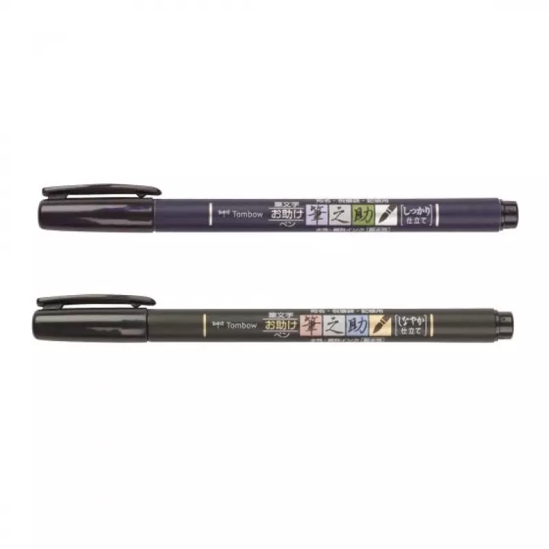 Tombow WS-BHS-2P Dual Brush Pen sada - čierna - 2 kusy - blisterové balenie