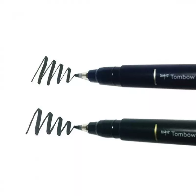 Tombow WS-BHS-2P Dual Brush Pen sada - čierna - 2 kusy - blisterové balenie