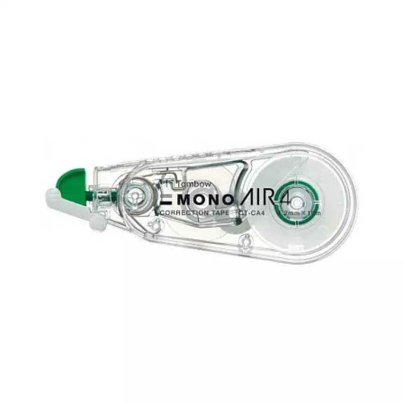 Tombow CT-CA4-20 MONO CA korekčný roller - biela páska 10 m x 4,2 mm - zelený/transparentný dávkovač - 20 kusov