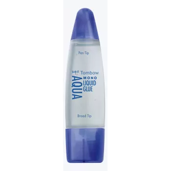 Tombow MONO Aqua tekuté lepidlo s dvoma hrotmi, transparentné, balenie 10 ks