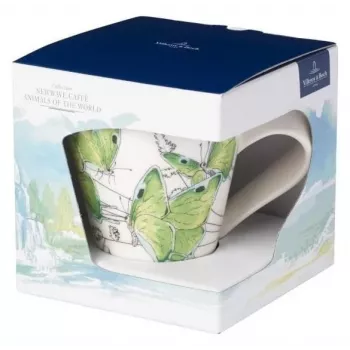 Villeroy & Boch NewWave Caffe Deep Green porcelánový hrnček 300 ml darčeková krabica