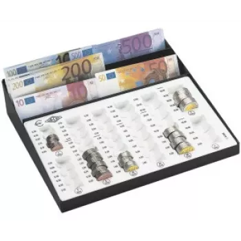 WEDO Počítadlo - drevený rám so 100 plastovými guľôčkami (10 radov, červená/biela)