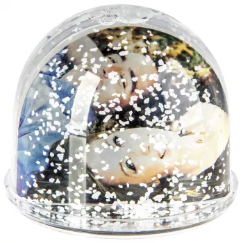 WALTHER fotorámik Glitter Ball Snow 6,9x6,3 cm GK080W