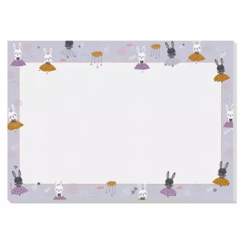 SIGEL podložka na stôl Bunny Ballerinas fialová papier 30 listov