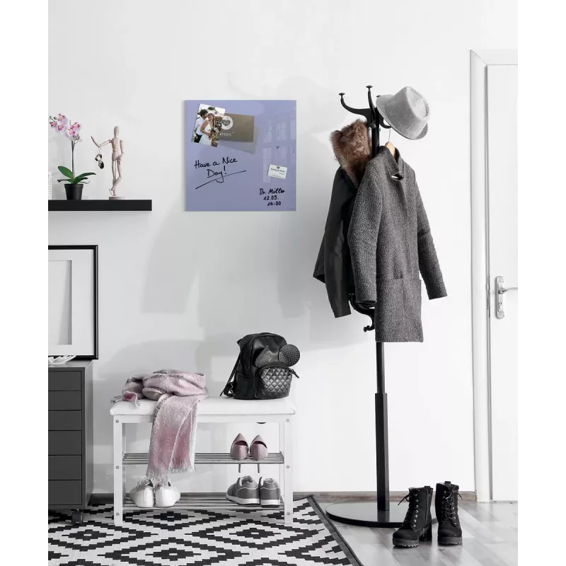 SIGEL Artverum sklenená magnetická tabuľa 48 x 48 cm levanduľová GL119