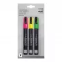 SIGEL Liquid Chalk Marker sada na vodnej báze zotierateľné ružová zelená žltá balenie 3 ks