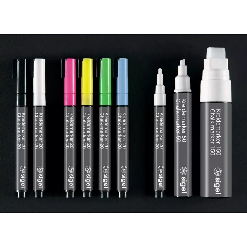SIGEL Chalk Marker 20 guľatý hrot biela