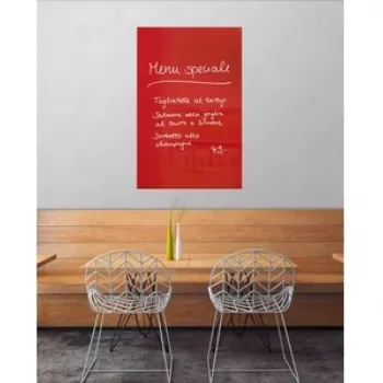 SIGEL GL142 Artverum magnetická sklenená tabuľa 1000 x 650 mm, super biela, bez rámu