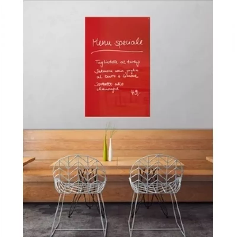 SIGEL GL142 Artverum magnetická sklenená tabuľa 1000 x 650 mm, super biela, bez rámu