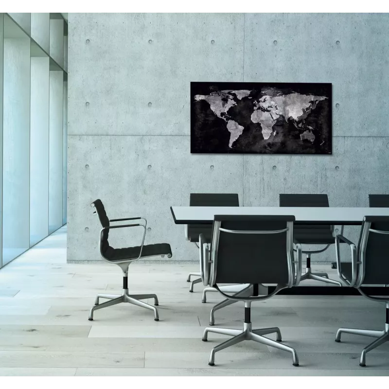 SIGEL GL270 sklenená magnetická tabuľa 910 x 460 mm, super biela, bez rámu, vrátane 2 magnetov a marker