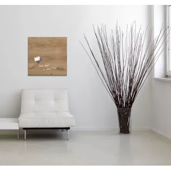 SIGEL GL254 Artverum sklenená magnetická tabuľa 480 x 480 mm biela