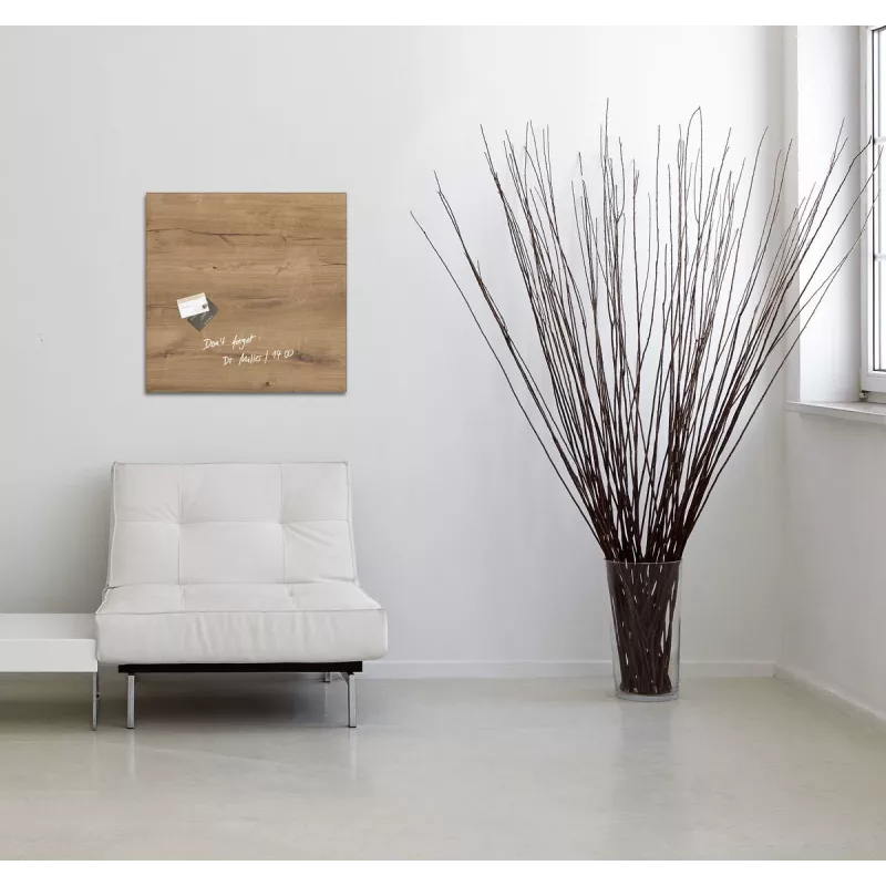 SIGEL GL254 Artverum sklenená magnetická tabuľa 480 x 480 mm biela