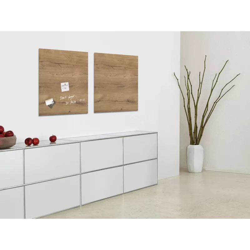 SIGEL GL254 Artverum sklenená magnetická tabuľa 480 x 480 mm biela