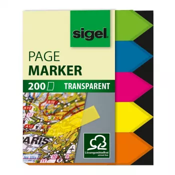 SIGEL HN613 samolepiace indexové záložky 45x60mm biele 200 ks