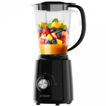 Bomann UM 6091 CB čierny stolový mixér 1200 W 6,3 L nerezová misa