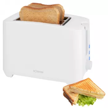 Bomann TA 6065 CB biela 2-slice hriankovač