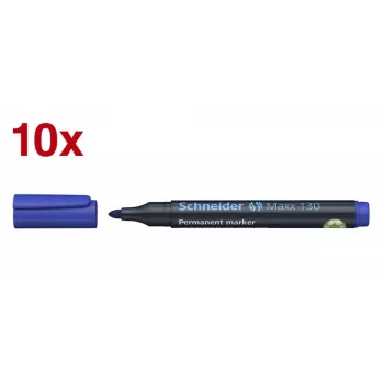 Schneider Maxx 130 permanentný marker modrý 1,0 - 3,0 mm (balenie 10 ks)