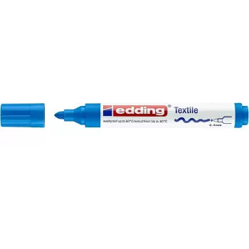 EDDING 4500 textilný marker svetlomodrý guľatý hrot stredný 1 ks