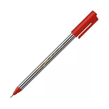 EDDING 89 Fineliner pero červené 0,5 mm guľatý hrot atrament na vodnej báze plastové puzdro