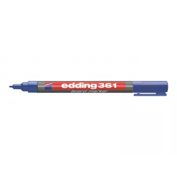 EDDING 361 Marker na tabuľu modrý - stierateľný za sucha, klinový hrot 1-5 mm, slabo zapáchajúci, plniteľný