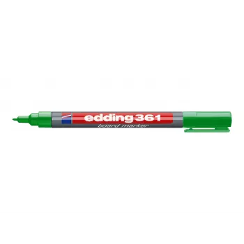 EDDING 361 Marker na tabuľu zelený - guľatý hrot - stierateľný za sucha - plniteľný