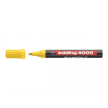 EDDING 400 Permanentný marker 1,0 mm žltý guľatý hrot plniteľný