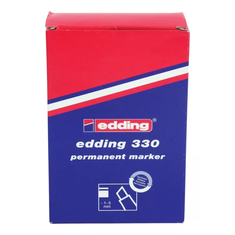 EDDING OFC-ED330BK Permanentný marker čierny 1-5 mm klinový hrot 1 kus