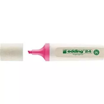 EDDING EcoLine 24 Zvýrazňovač - ružový - 10 kusov - 2-5 mm klinový hrot - atrament na vodnej báze - 90 % recyklovaný plast