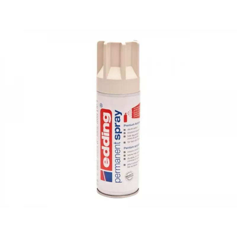 EDDING Premium 5200 Akrylová sprejová farba - krémovobiela - 200 ml