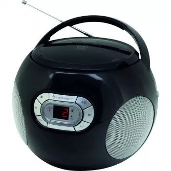 Soundmaster SCD5800BL prenosný CD rádiový boombox s kazetovým deckom, USB, FM rádiom, mikrofón - modrý