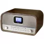 Soundmaster DAB970BR1 stolové rádio DAB+, FM, AUX, Bluetooth, CD, USB, funkcia nabíjania batérie, hnedá