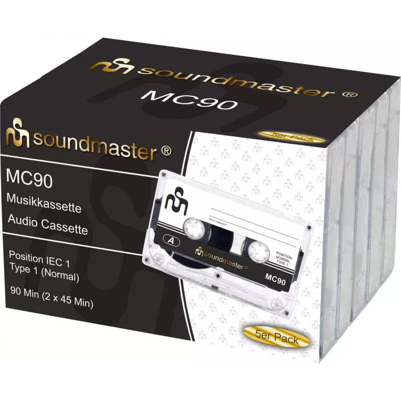 Soundmaster MC905P audiokazeta Type I C90 balenie 5 ks