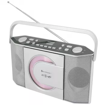 Soundmaster RCD1755SI prenosné CD rádio s FM tunerom, strieborná