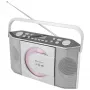 Soundmaster RCD1755SI prenosné CD rádio s FM tunerom, strieborná
