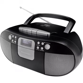 Soundmaster SCD7800SW DAB+ FM CD kazetové rádio s budiacou funkciou, čierna