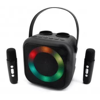 Soundmaster BT2024SW Bluetooth reproduktor, disco svetlo, 2 mikrofóny, čierna