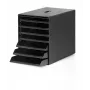 DURABLE IDEALBOX PLUS zásuvková krabica antracitová 7 zásuviek DIN A4 1712001058