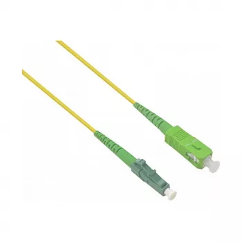 HELOS LWL OS2 simplex patch kábel LSZH 2,0mm SC/APC na LC/APC žltý 20 m