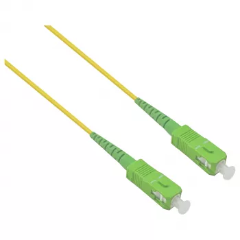 HELOS LWL OS2 patch kábel simplex LSZH 2,0mm SC/APC-SC/APC žltý 20 m