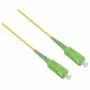 HELOS LWL OS2 patch kábel simplex LSZH 2,0mm SC/APC-SC/APC žltý 20 m