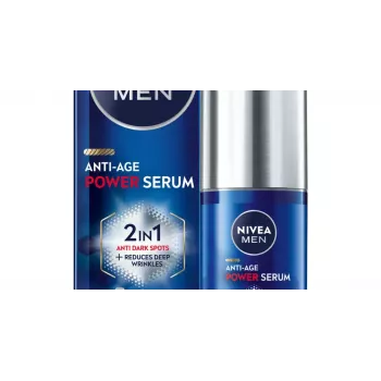 NIVEA Men Anti-Age Power sérum 2in1 intenzívne proti nedokonalostiam 30 ml