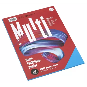 Staufen Multifunkčný papier 7X A4 120g modrý 35 listov