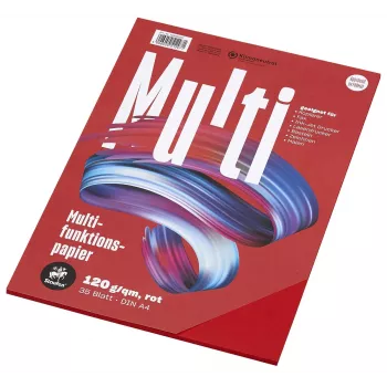 Staufen Multifunkčný papier 7X 734051297 A4 120g červený 35 listov