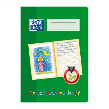 Oxford 100050092 zošit na príbehy A4, 16 listov, 90 g/m², zelený