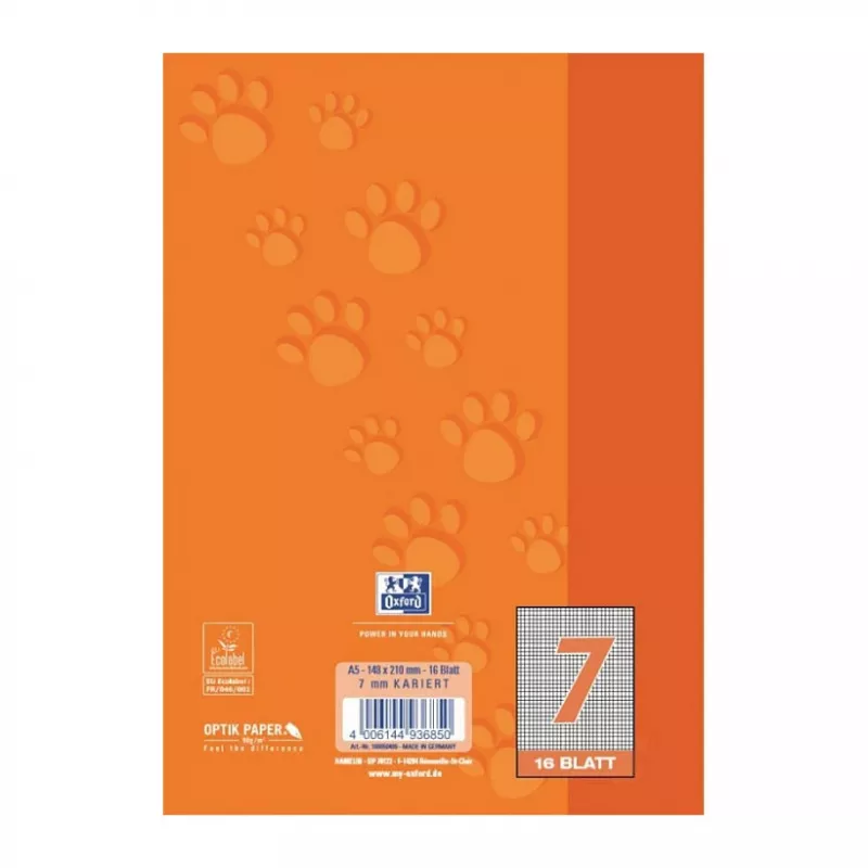 Oxford 100050409 zošit A5 90 g/m2 oranžový