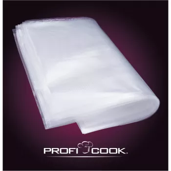 ProfiCook PC-VK 1015 sada vákuových vrecúšok pre vákuovač - transparentná, 50 vrecúšok 22x30 cm