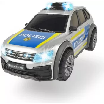Dickie VW Tiguan R-Line policajné auto 1:18 mierka hračkárske auto viacfarebné