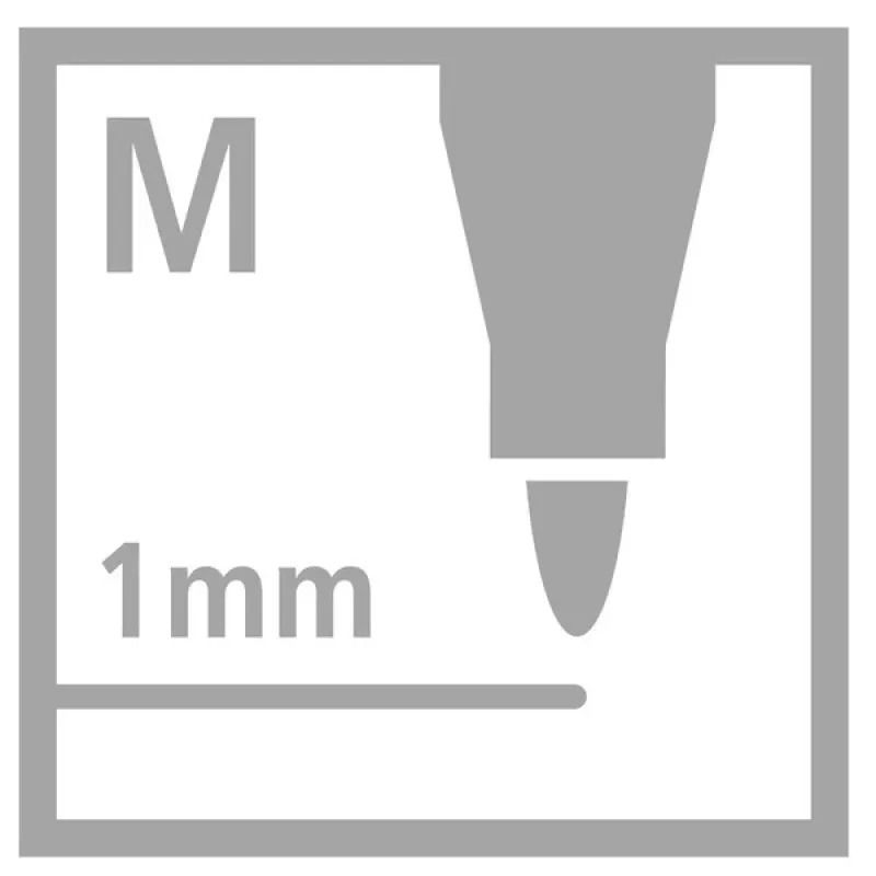 STABILO OHPen Universal permanent marker modrá 1 mm Medium Bullet Tip
