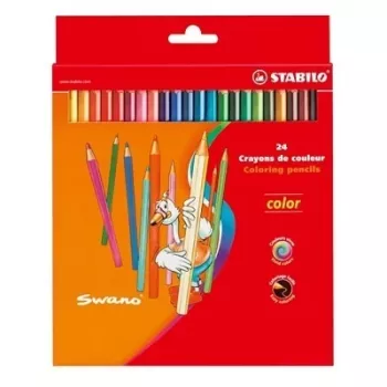 STABILO Color farebné ceruzky - farby sortiment - balenie 24 ks