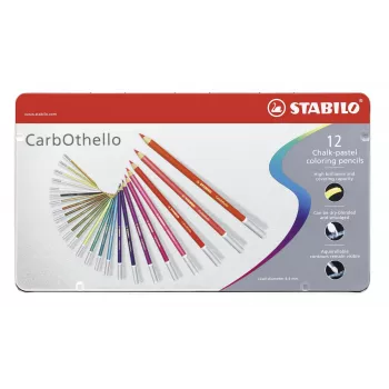 STABILO Carbothello pastelová ceruzka sada - 12 miešaných farieb